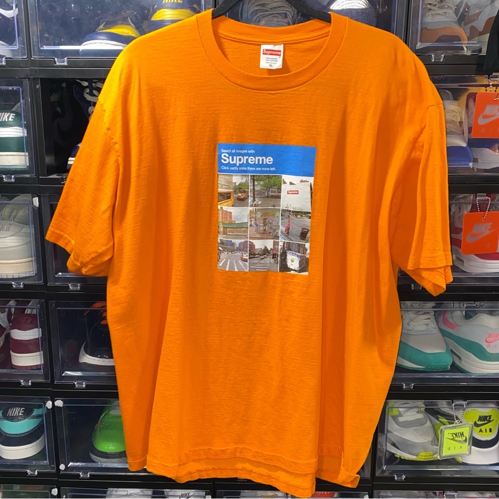 SUPREME • VERIFY TEE ✅ • FW20 2020 • XL ORANGE CAPTIA • WORN 1x
